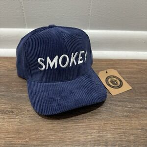 Filson Smokey Bear Corduroy Hat Blue Strap‎ Back NWT